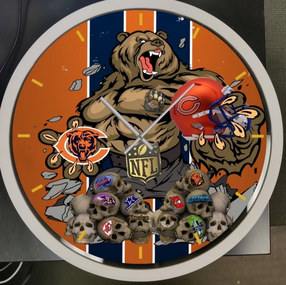 Chicago bears clock - Picture 3 of 4